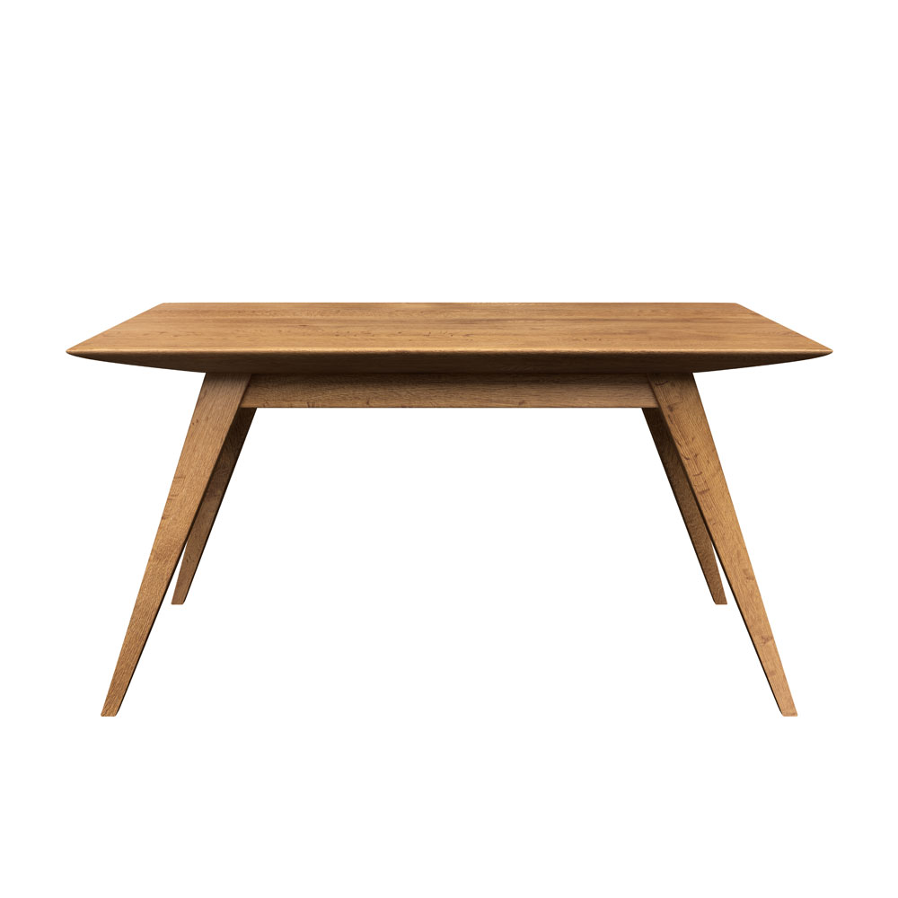 Moderner Holztisch im skandinavischen Design für Esszimmer oder Arbeitsbereich